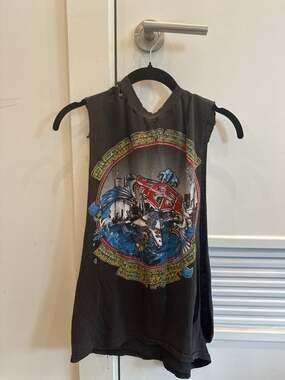 Vintage 1986 Keel Earth Exploration The Final Frontier Sleeveless Tour T-Shirt